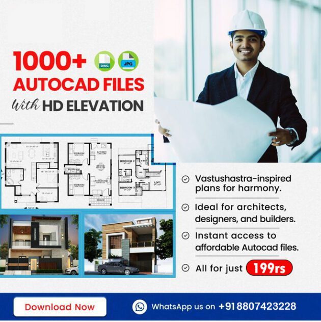 Autocad Plan Bundle with Elevation Design