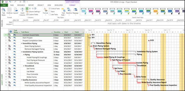 Microsoft Project 2016